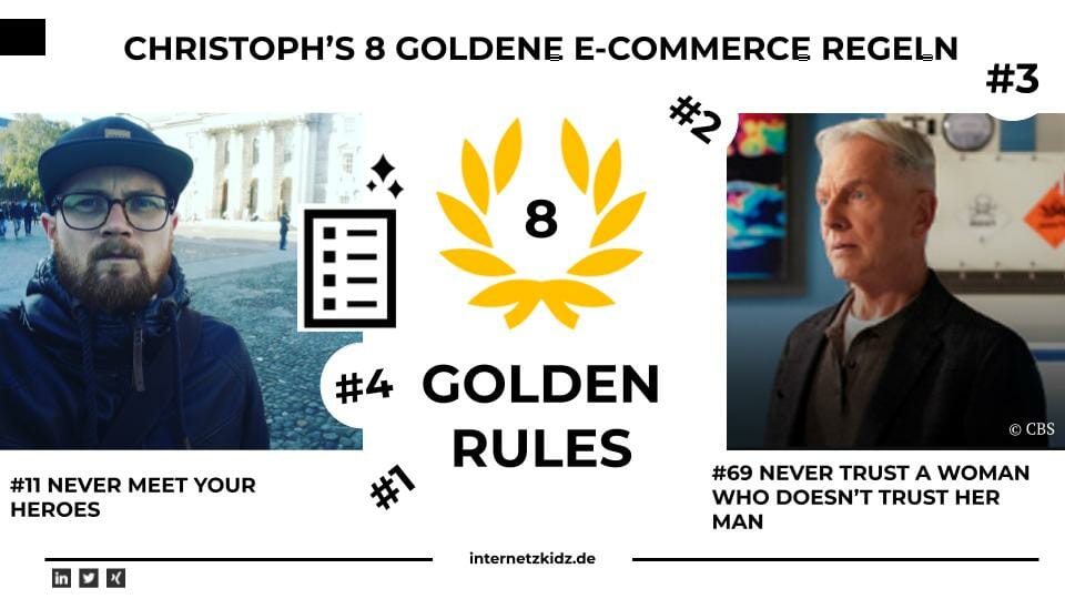 8 Goldene E-Commerce Regeln