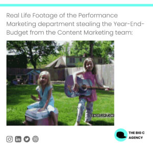 Q4 Performance Marketing Budget Meme